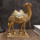 Goldene Messing-Kamelfigur, kleine Statue für Büro,-Mittelgroß 6