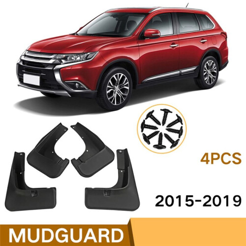 Car Front Rear Mud Flaps Mudflaps  for  Outlander 2015 2016 2017 2018 2019 2