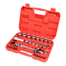 Heavy Duty Socket Set Bidirectional Ratchet Pass-28 piece set