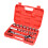Heavy Duty Socket Set Bidirectional Ratchet Pass-28 piece set 1