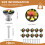 10PCS 30MM Colorful Crystal Knobs Glass Cabinet Knobs Drawer Pulls Handle for Home Cabinet Drawer and Dresser 7