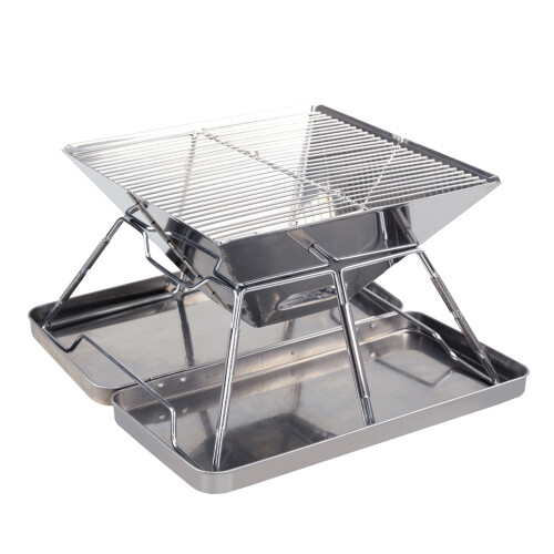 Thin Untarnished Transportable Barbecue For Firewood Cooking-B4