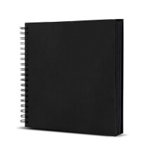 Album de scrapbooking Ă reliure spirale pour projets-Noir 25