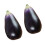 2pcs Faux Eggplants Simulation Aubergines Foam Vegetable-B 1