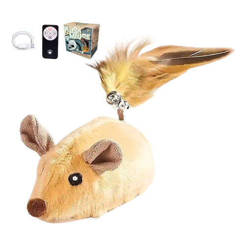Energy Burning Electric Running Mouse For-yellow remote contro
