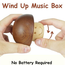 Boîte à Musique You Are My Sunshine, Bois Gravé Vintage Mignon Champignon Liquidation Cadeaux Musicaux pour Petit Ami Femme Mari