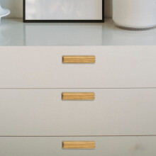 10 Pack Single Hole Gold Cabinet Knobs and Pulls Door Cupboards Bedroom Furniture Handles 50mm/2in Overall Length