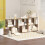 Homcom HOMCOM Side Table, Narrow End Table with Storage Shelves, Oak 8