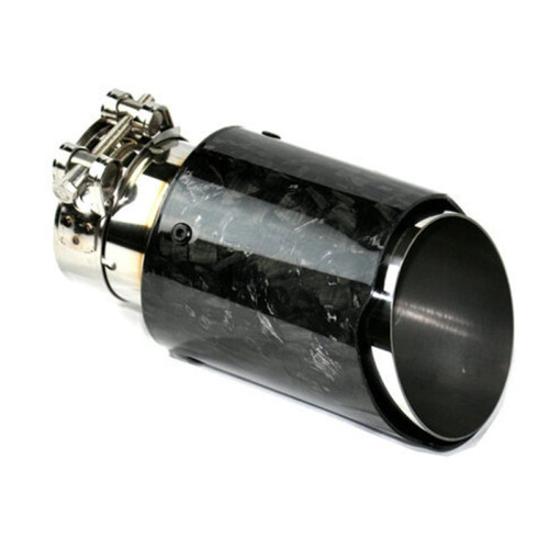 Car Forging Pattern Exhaust Tip 63-101MM Universal Car Exhaust Pipe Modification Tail Throat Clip- Tail Pipe 1