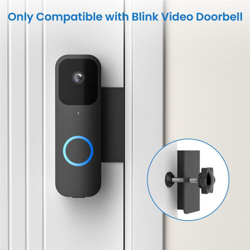 Support de Sonnette Vidéo Antivol Sans Perçage, pour Support de Caméra de Sonnette Vidéo Blink, Support de Capteur de Mouvement de Sonnette 2