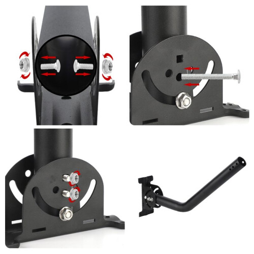 Wall Mounted Kit Compatible Satellite Receiver Bracket Mounting Adjustable 360 Degree for Better Signal 1