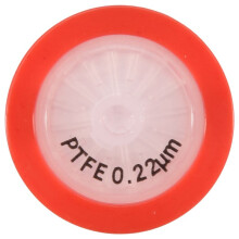 100 Szt. Filtr Strzykawkowy PTFE, Filtr Laboratoryjny Strzykawkowy ŚRednica Membrany 25 Mm, Wielkość PoróW 0,22 μM, HPLC