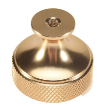 10 Stuks 1,2 Inch Geborsteld Gouden Kastknoppen Gekartelde Keukenkastknoppen Gouden Ladeknoppen Ronde Dressoirknoppen