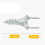 50PCS Seamless Nails Double-Headed Screw Solid Wood Baseboard Seamless Nails Foot  Special Nails 6
