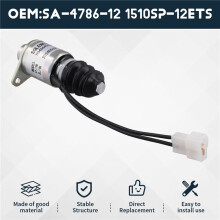12V Fuel Shutoff Solenoid SA-4786-12 1510SP-12ETS for 2YM15 3YM30 3YM20 3JH5E 3JH4E 4JH4AE Marine Engine