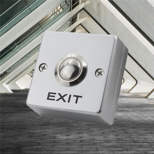 Access Control  with Bottom Box Normally Open Self-Reset Exit Button for Access Control System 1