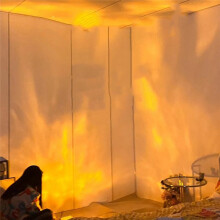 Lampada per Proiettore Dinamico 3D con Ondulazioni 'Acqua Luce Notturna nel Cristallo un 16 Colori con Telecomando per Camera da Letto, Soggiorno