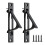 2 Pack Pocket Door Pull Solid Pocket Door Flush  Pull Pocket Door Handles in Matte Black 1