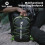 7L Cycling Hydration Backpack Black Green, 370*190mm Lightweight, Breathable 8