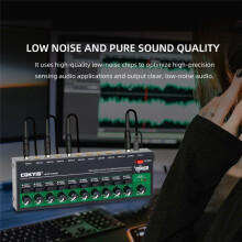 COKYIS MIX1000 Mixer Stereo A 10 Canali A Bassissimo Rumore Mixer Audio Audio per Piccoli Club Bar Chitarre Bassi Tastiere (USA)
