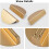 8Pack Champagne Gold Drawer Pulls,2.5 Inch Half Moon Cabinet Drawer Pulls Kitchen Handles, Modern Cabinet Hardware Pulls 2