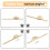 Kitchen Pulls Cabinet Pulls Handle Brushed Brass Wardrobe Handles Closet Handles -Gold Large 7
