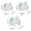 Transparent Hamster Sand Bath Sturdily Transparent Sand Bath-L 4