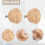Boho Rattan Dresser Knobs Round Wooden Drawer Knobs Handmade Wicker Woven and Screws for Boho Furniture Knobs 6Pcs 6