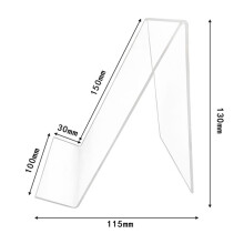 30X Acrylic Book Stand with Ledge,Transparent Acrylic Display Easel, Clear Tablet Holder for Books,Notebooks,Artworks
