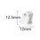 2X for WPL D12 RC Car Upgrades Parts Metal Front  Damper Mount Fixed  Modification Accessories 3