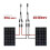 Solar Connectors Y Branch Parallel PV Adapter Cable Wire Plug Tool Kit for Solar Panel(M/FF+F/MM) 2