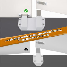Double Push to Open Cabinet Door Catches Heavy Duty 2 Pack Magnet Push to Open Door Touch Latches for Kitchen Door