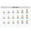 350Pcs Threaded Inserts Female Thread Metric Knurled Nuts Assortment Kit Brass Heat Set Insert 8