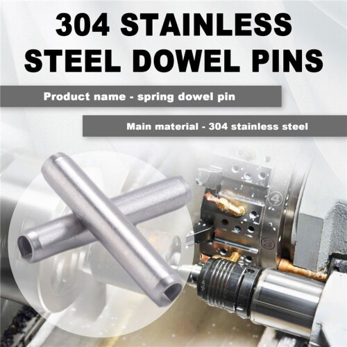 10Pcs M5x30mm 304 Stainless Steel Split Spring Roll Dowel Pins 1