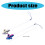 3D Print Betta Fish Training Stick voor Fish Active-blauw paars 2