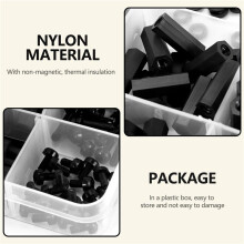 260 PCS M3 Mâle Femelle Nylon Hex Spacer Entretoise Vis ÉCrou Pilier Fileté PCB Carte MèRe Assortiment Assortiment Kit