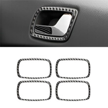 For Cobalt 2005-2010 Soft Carbon Fiber Car Door Handle Cover Frame Trim Sticker Accessories