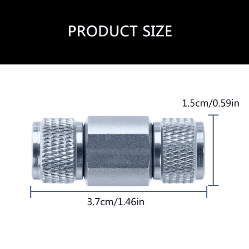 Stainless Steel CO2 Line Check Valves Aquariums Single Direction 2