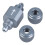 Stainless Steel CO2 Line Check Valves Aquariums Single Direction 4