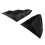 For  Corvette C8 2020-2023 Car Rear Triangle Window Shutters Triangle Sunshade Modified Black 8