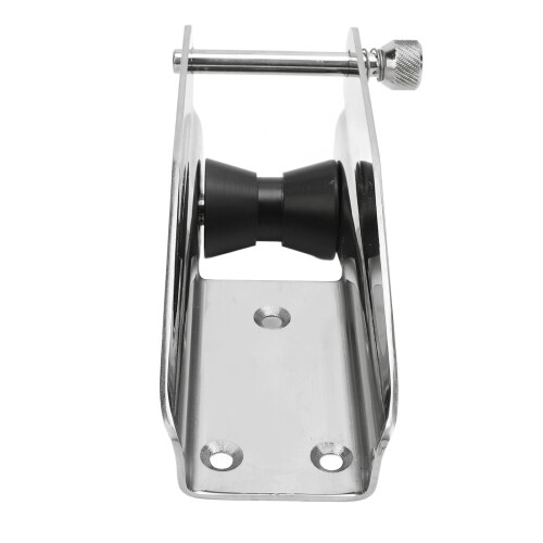 Supporto lucido per rullo di prua da barca 200mm 60x70mm