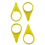 200Pcs Loose Wheel Lug Nut Indicator for 32mm 33mm Nuts High Visibility Yellow Wheel Check Indicator 7