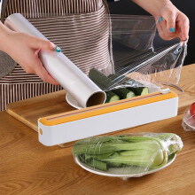 Dispenser per pellicola trasparente con cutter in PP, 210 g, 36,5 x 5 x 5,5 cm