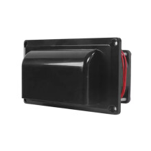 Caravan Motorhome Trailer Side Air Vent Ventilation Exhaust Fan RV DC12V for Campers Trailer Boat Marine Yacht Black
