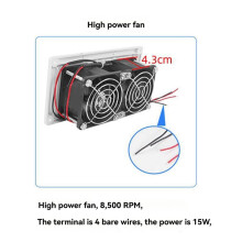 Caravan Motorhome Trailer Side Air Vent Ventilation Exhaust Fan RV DC12V for Campers Trailer Boat Marine Yacht Black