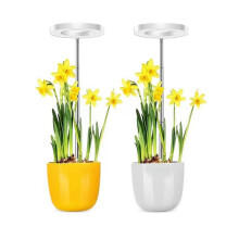 2X Lâmpada LED para Crescimento de Plantas, Anel de Escurecimento, Tempo Ajustável, Altura Retrátil, Espectro Total, Imitação de Luz Solar,