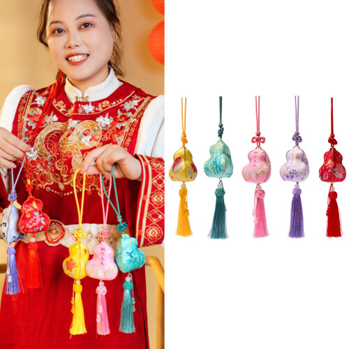 Simple Gourd Embroidery DIY Materials Pack for Fragrant-Purple 2