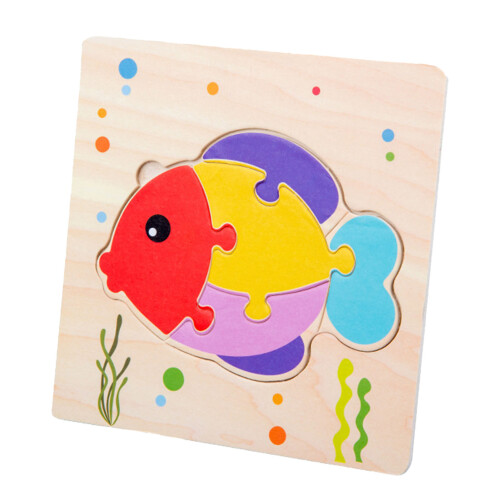 Cartoon Wooden Jigsaw for Kids Learning