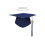 Classical 2026 Graduation Cap with-2026 yellow pendant 4