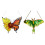 Multicolored Acrylic Butterfly Sunflowers-green moth 2